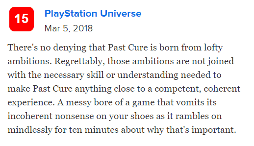 Past Cure Review: Windows, PlayStation 4, and Xbox 7 Past Cure Review: Windows, PlayStation 4, and Xbox 5