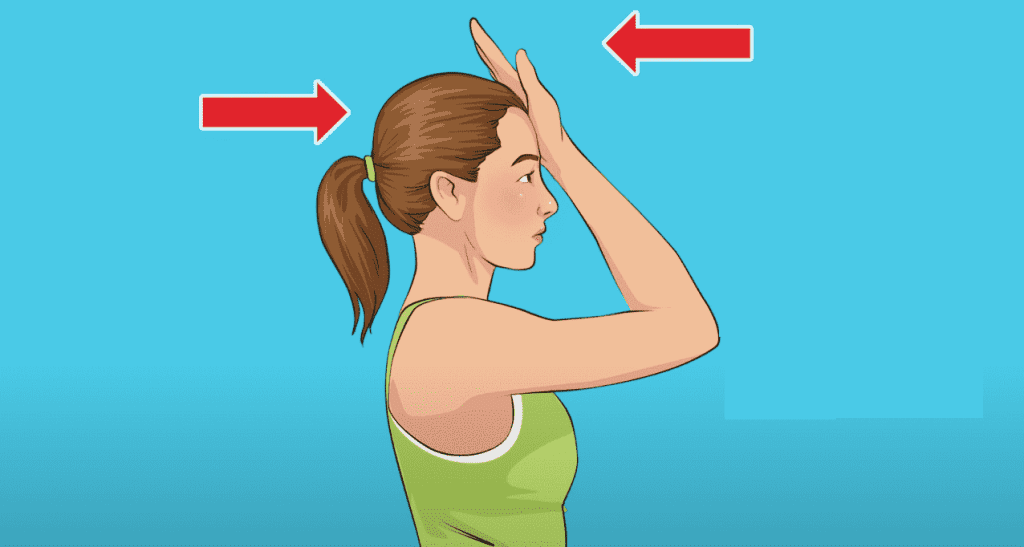 Dominant Hand Against Forehead, Step # 2